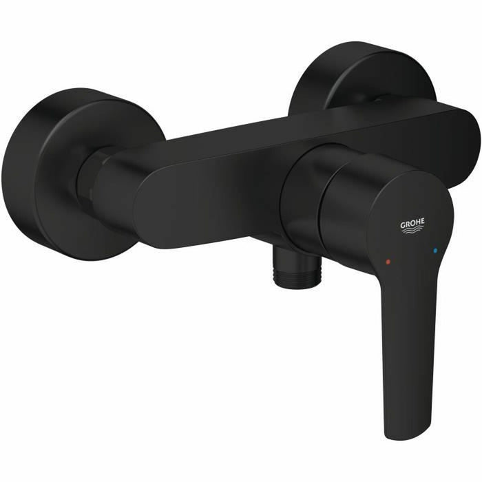Baterie Monocomandă pentru duș Grohe Start Negru mat Metal Alamă