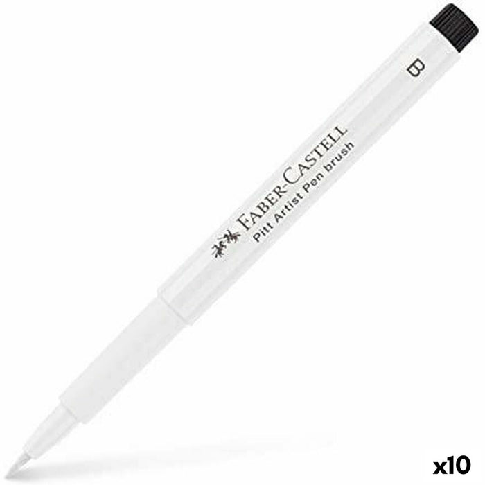 Carioci Faber-Castell Pitt Artist Alb (10 Unități)