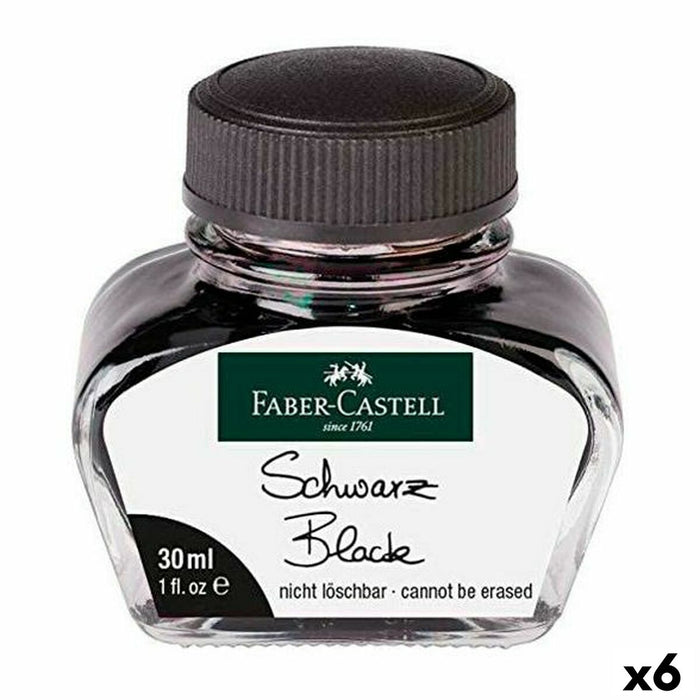 Cerneală Faber-Castell Negru 6 Piese 30 ml
