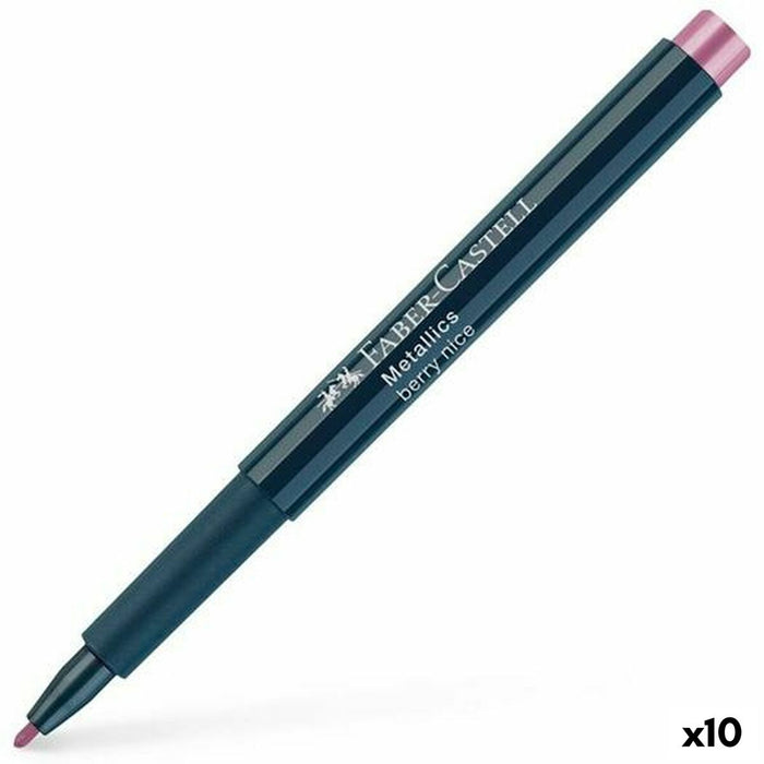 Carioci Faber-Castell Metallics Berry Nice Roz (10 Unități)
