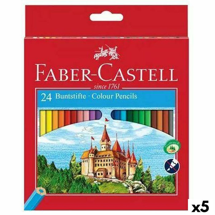Creioane culori Faber-Castell Multicolor (5 Unități)