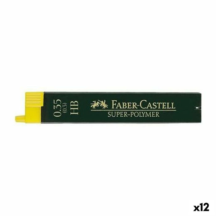 Piese de schimb pentru plumbul creionului Faber-Castell Super-Polymer HB 0,3 mm (12 Unități)