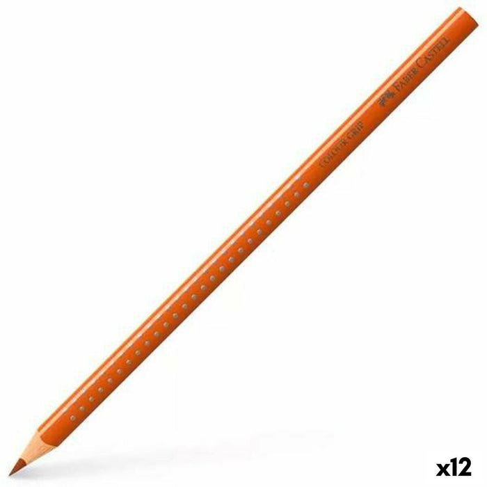 Creioane colorate acuarelă Faber-Castell Ocru (12 Unități)