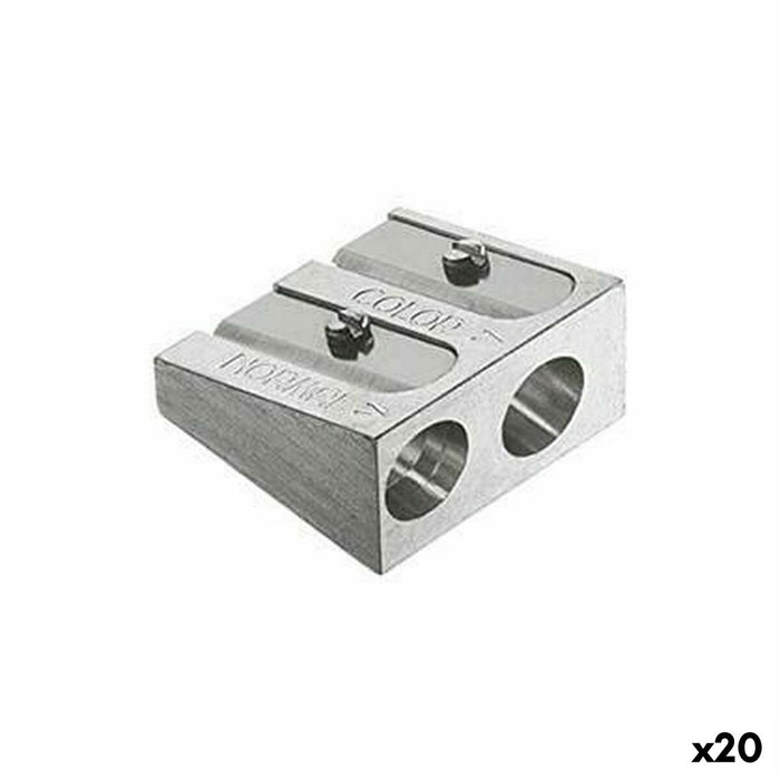 Ascuțitoare Faber-Castell Argintiu Metal (20 Unități)
