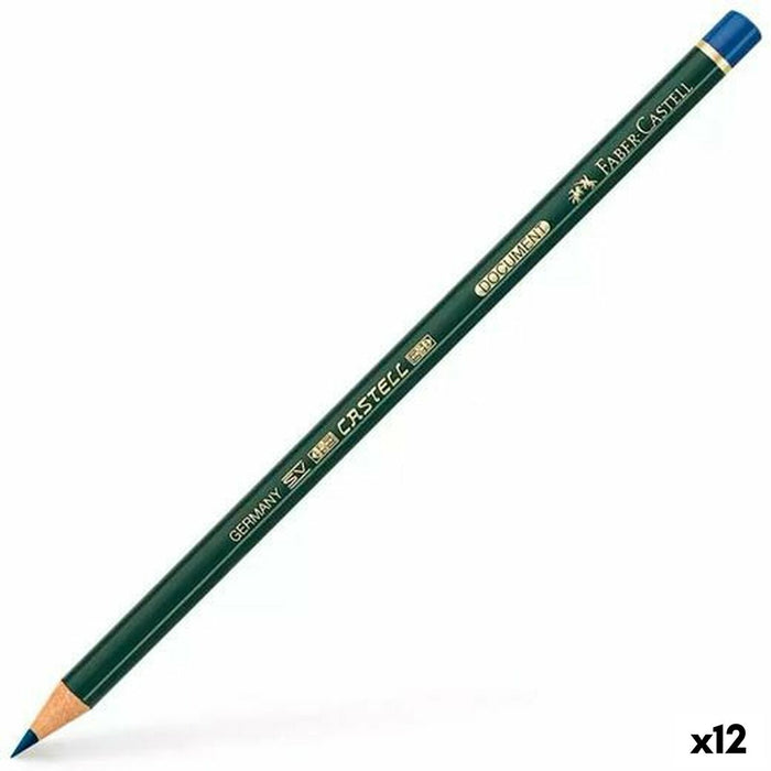 Creion Faber-Castell Document Albastru Rotund (12 Unități)