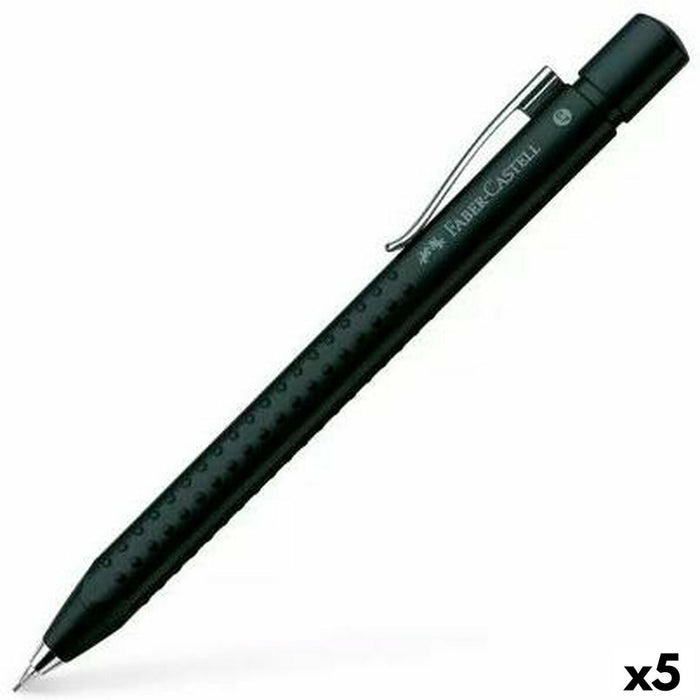 Creion mecanic Faber-Castell Grip 2011 Negru 0,7 mm (5 Unități)
