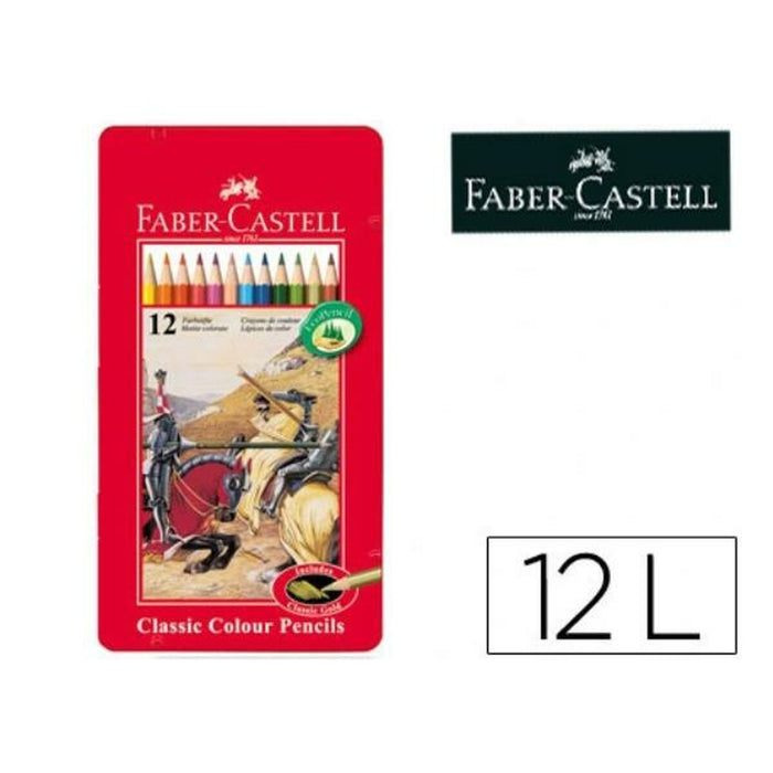Creioane culori Faber-Castell 115801 Roșu
