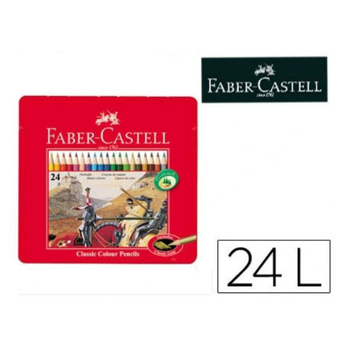 Creion Faber-Castell 115824 Roșu 24