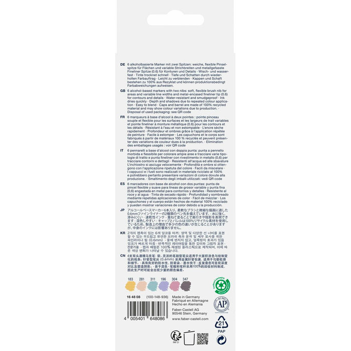 Set de Carioci Faber-Castell Goldfaber Sketch - Fashion Double 6 Piese