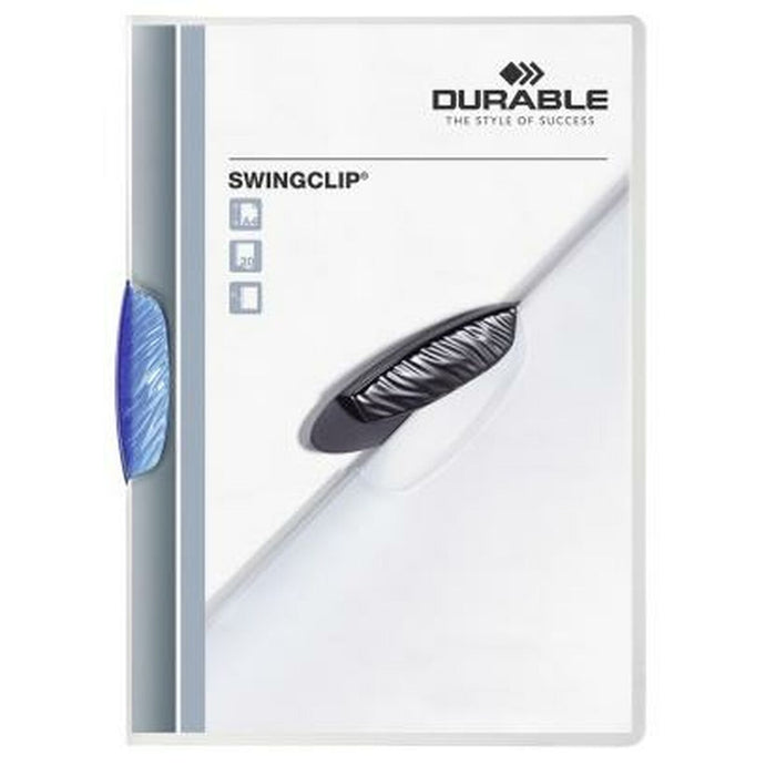 Mapă pentru Documente Durable Swingclip Albastru Transparent A4