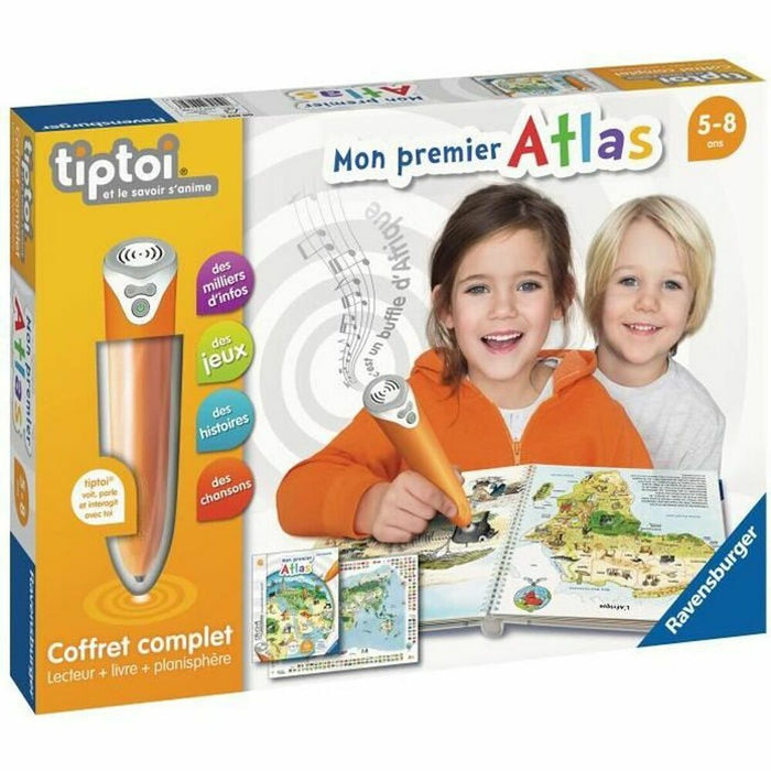 Cartea interactivă pentru copii Ravensburger Tiptoi Complete interactive reader box + Atlas