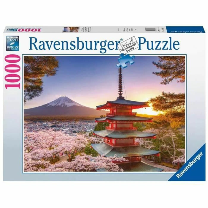 Puzzle Ravensburger 17090 Mount Fuji Cherry Blossom View 1000 Piese