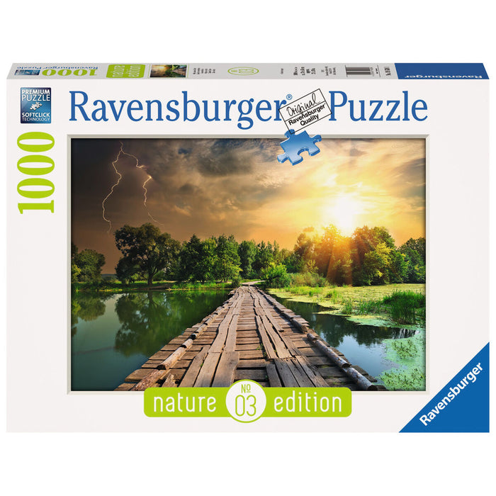 Puzzle Ravensburger 19538 The Wooden Footbridge 1000 Piese