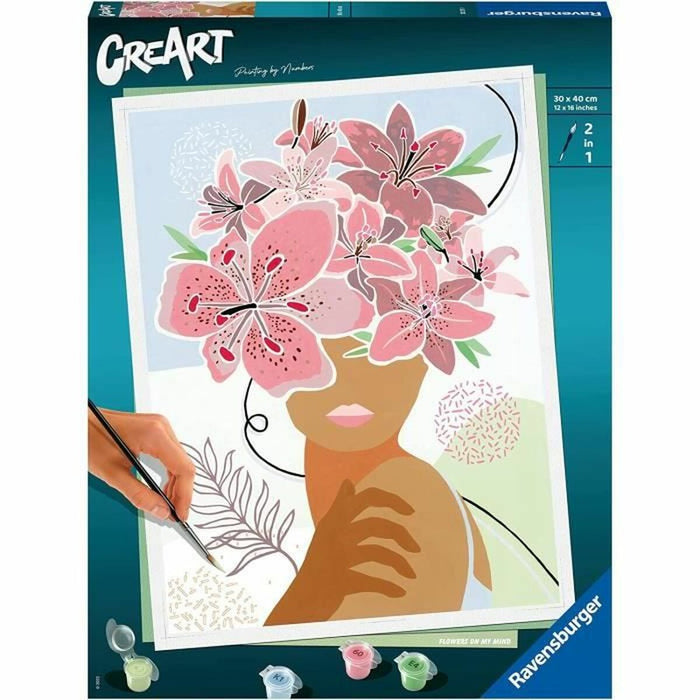 Set de Lucru Manual Ravensburger Flowers on My Mind Multicolor Carton