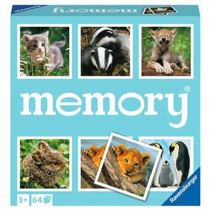 Joc Educativ Ravensburger Grand Memory - Theme: Small animals Multicolor