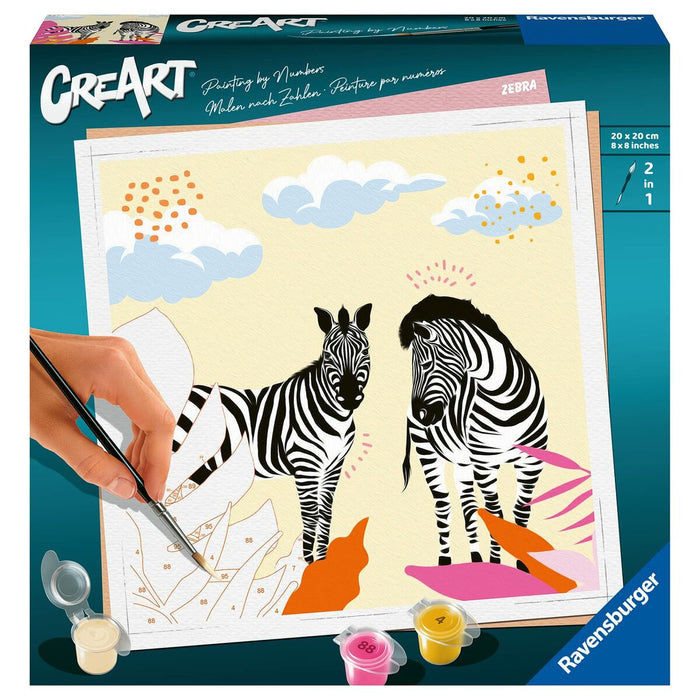 Set de pictură pe numere Ravensburger Zebra