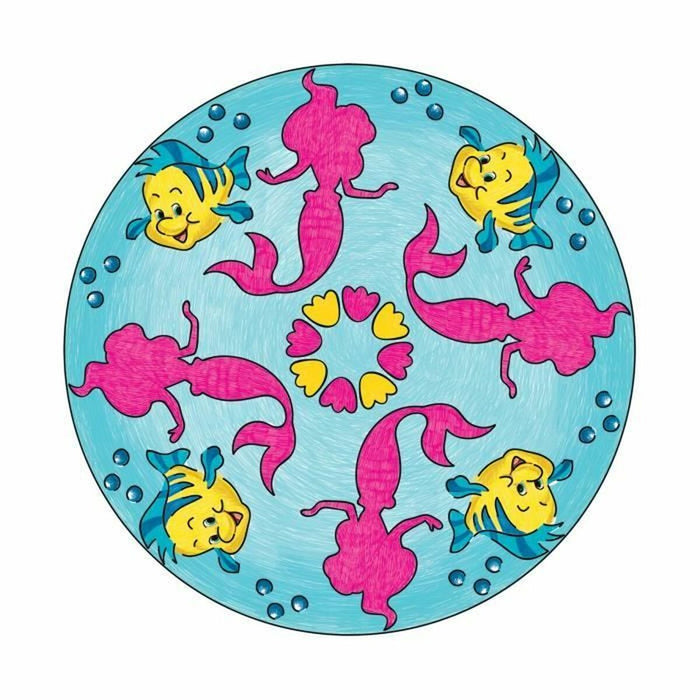Set de Lucru Manual cu Hârtie Ravensburger Mandala Midi Disney Princesses