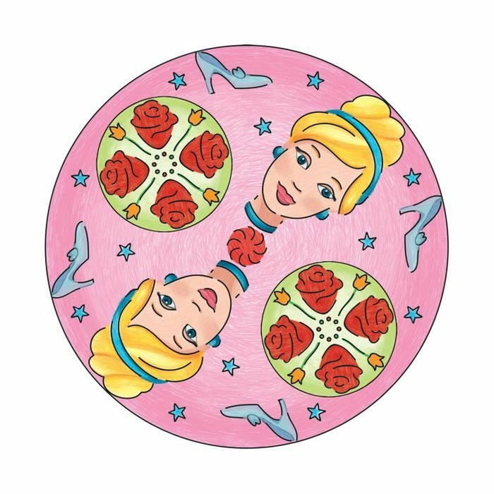 Set de Lucru Manual cu Hârtie Ravensburger Mandala Midi Disney Princesses