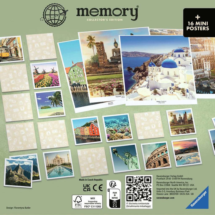 Joc Educativ Ravensburger Memory: Collectors' Memory - Voyage Multicolor (ES-EN-FR-IT-DE)