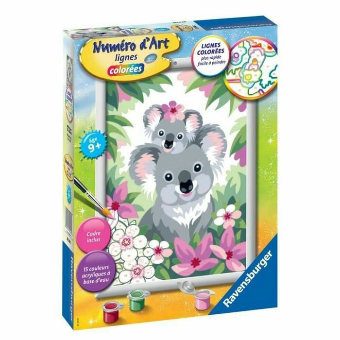 Set de pictură pe numere Ravensburger Mama Koala and Her Baby