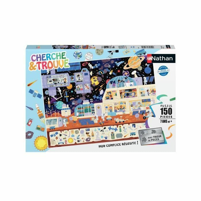 Puzzle Nathan Dans l'espace (Cherche et trouve) 150 Piese