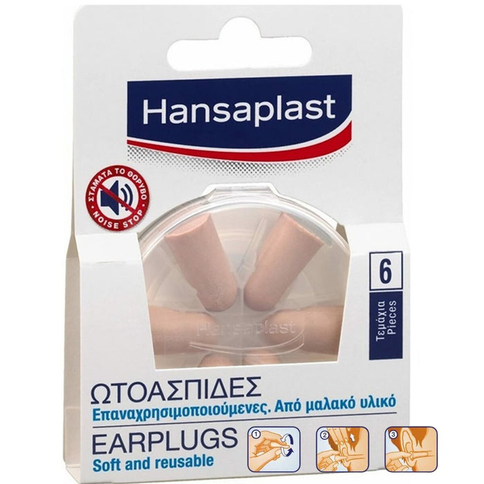 Dopuri pentru Urechi Hansaplast 6 Unități