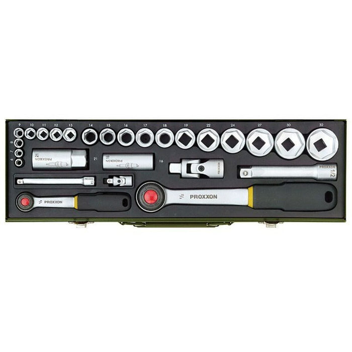 Set de chei cu clichet Proxxon 23020 1/4" 1/2" 27 Piese (1 Unități)
