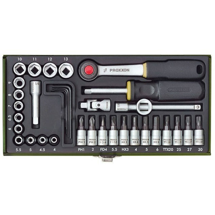 Set de prize Proxxon 23080 1/4"