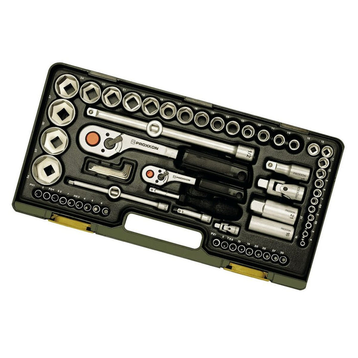 Set de prize Proxxon 23286 1/4" 1/2" 56 Piese