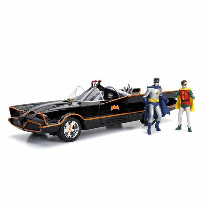 Playset Batman Batmóvil 1966 Classic 3 Piese Lumină 17 cm