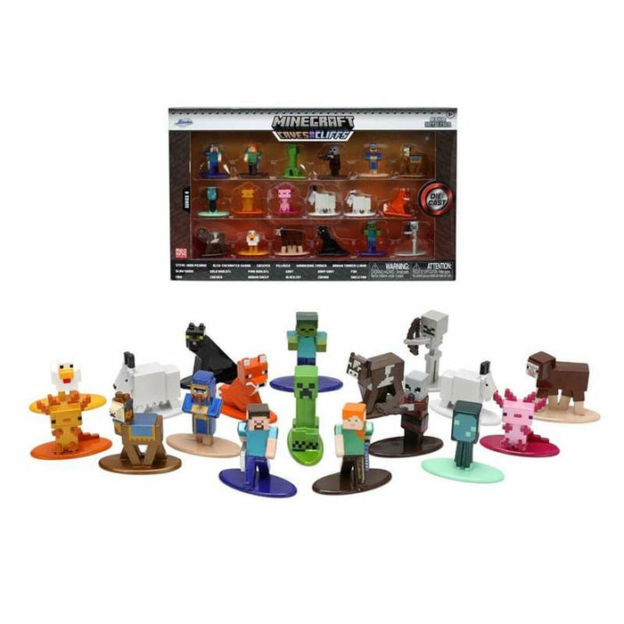 Set de figurine Minecraft 4 cm 18 Piese