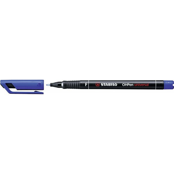 Marker permanent Stabilo OHPen Albastru 10 Piese