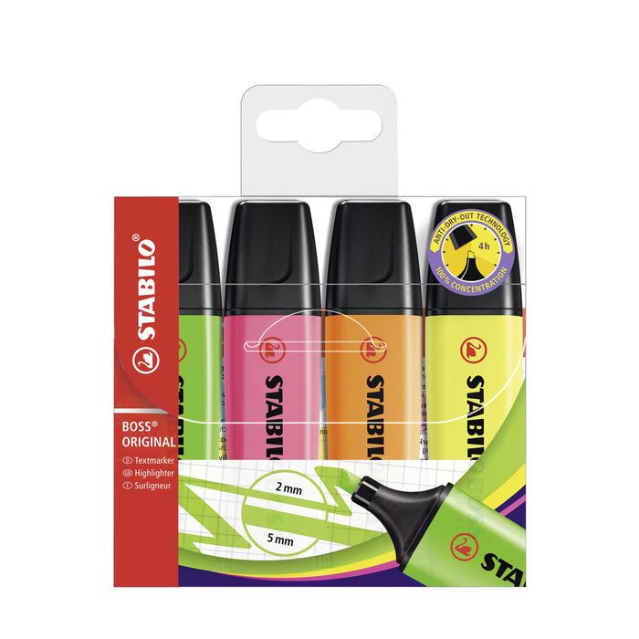 Marker Stabilo 70/4 Multicolor 4 Piese
