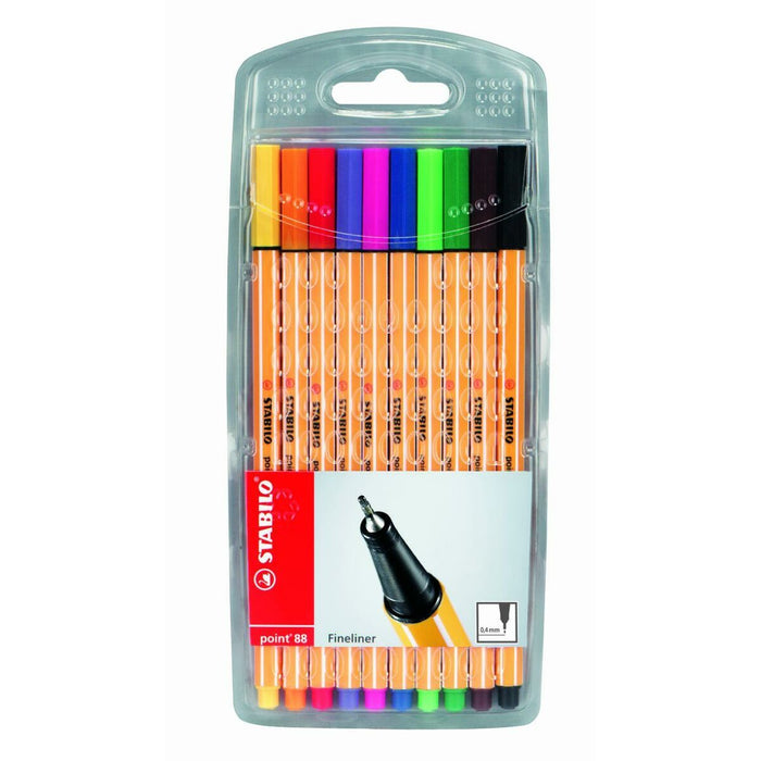 Carioci Stabilo 8810 Multicolor (10 Piese)