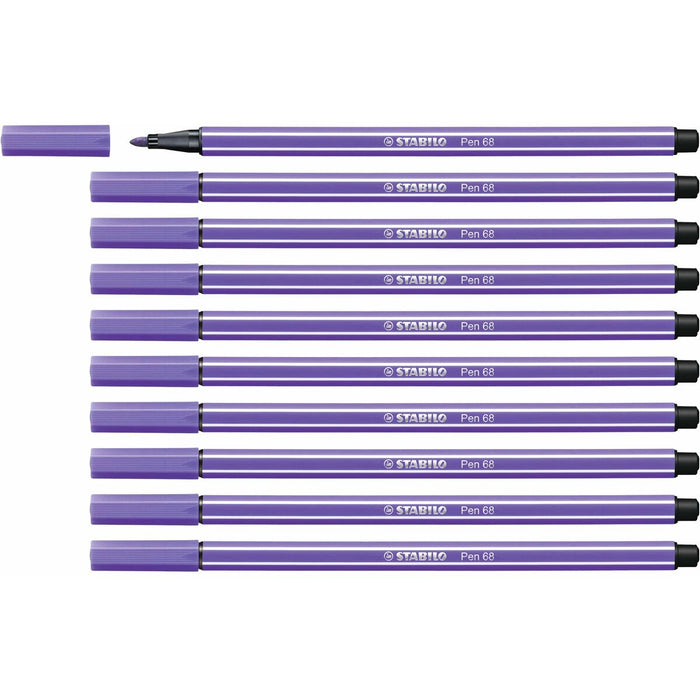 Carioci Stabilo Pen 68 Violet (10 Piese)