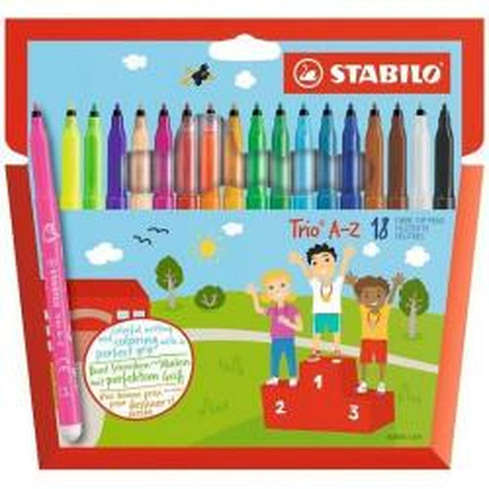Set de Carioci Stabilo 378/1-18-01 Multicolor (18 Piese)