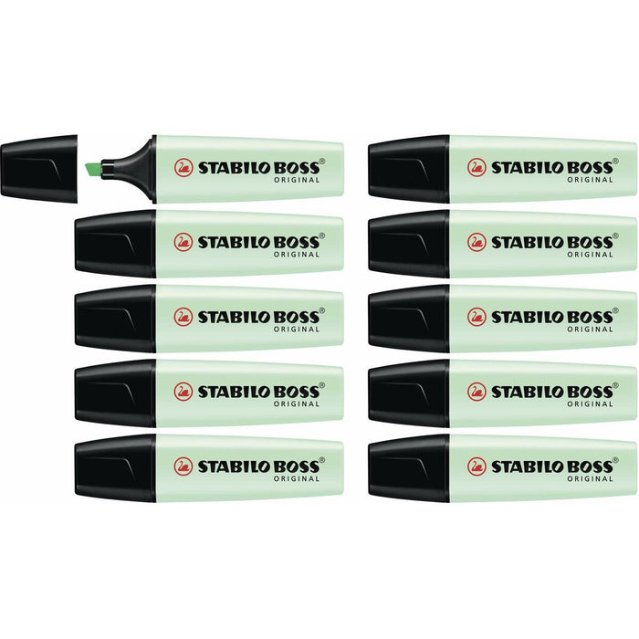 Marker fosforescent Stabilo Boss Original Mentă (10 Unități)