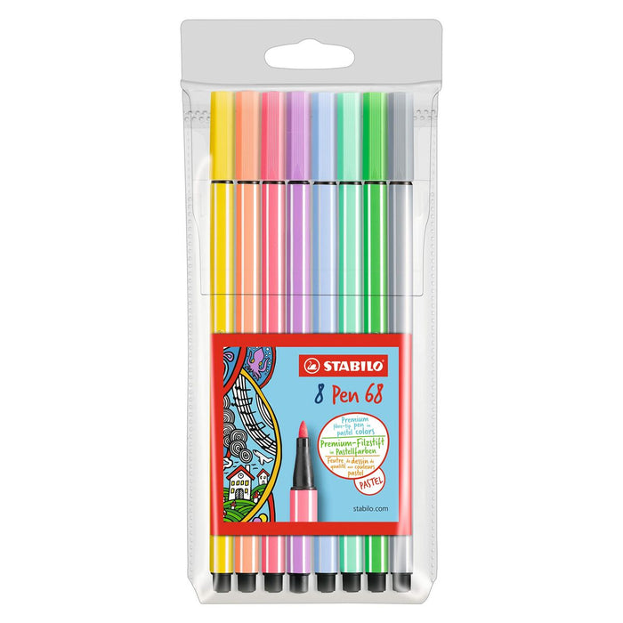 Marker permanent Stabilo Pen 68 8er