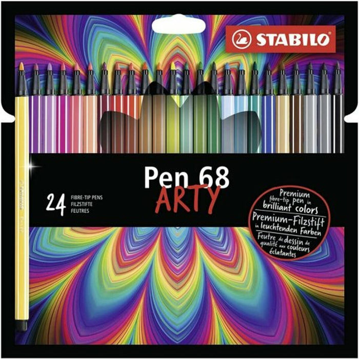 Set de Carioci Stabilo Pen 68 ARTY 1 mm (24 Piese)