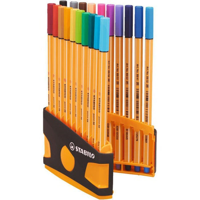 Set de Carioci Stabilo Point 88 Carcasă Multicolor