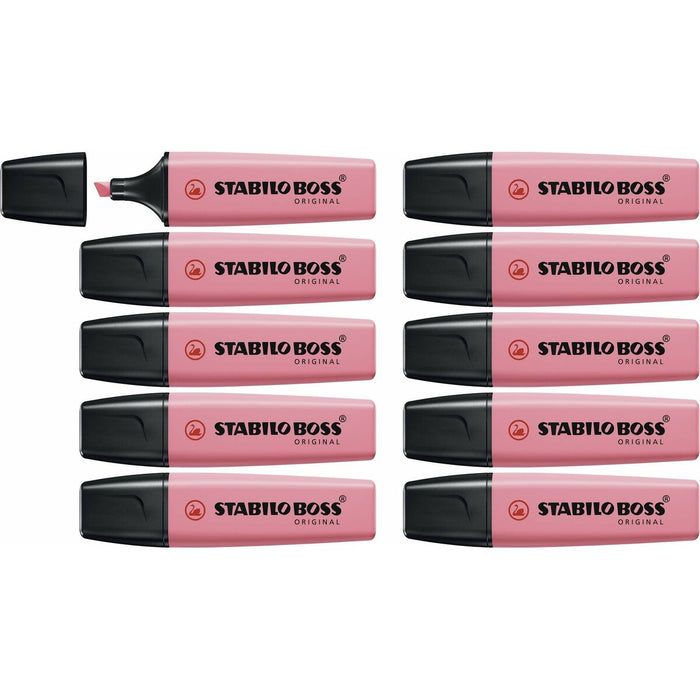 Marker fosforescent Stabilo Boss Roz 10 Piese