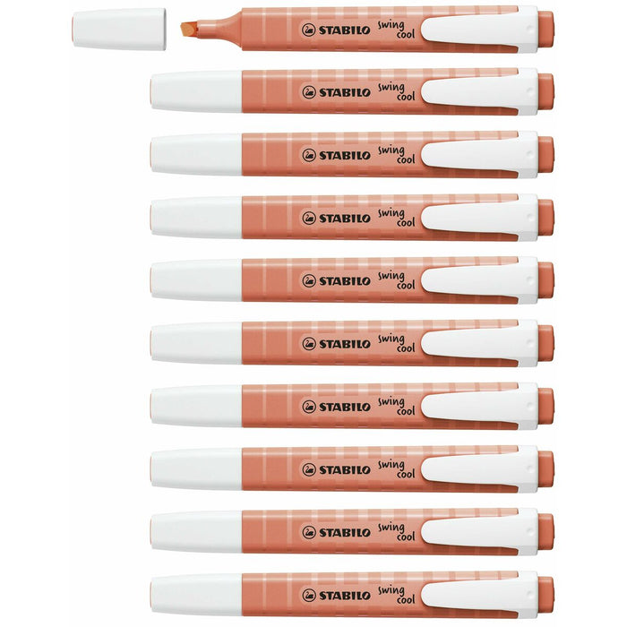 Marker fosforescent Stabilo Swing Cool Coral 10 Piese