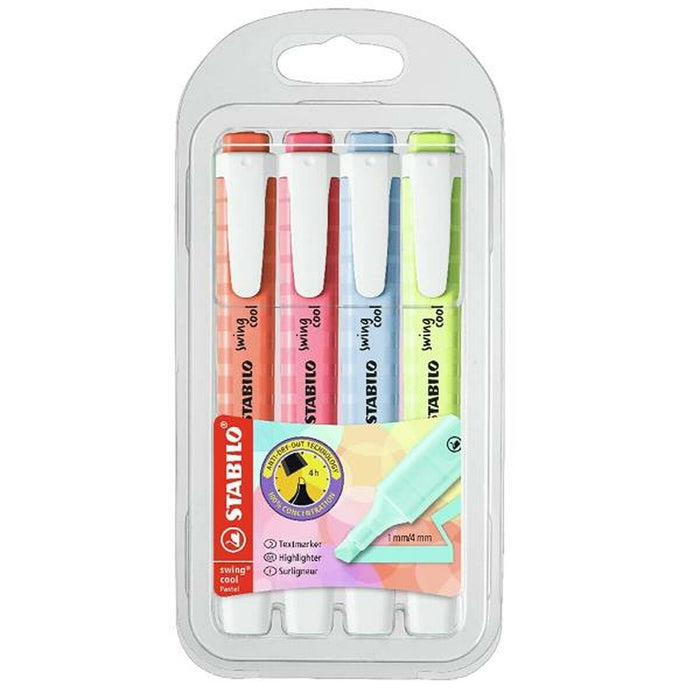 Marker Stabilo swing cool Pastell (4 Unități)