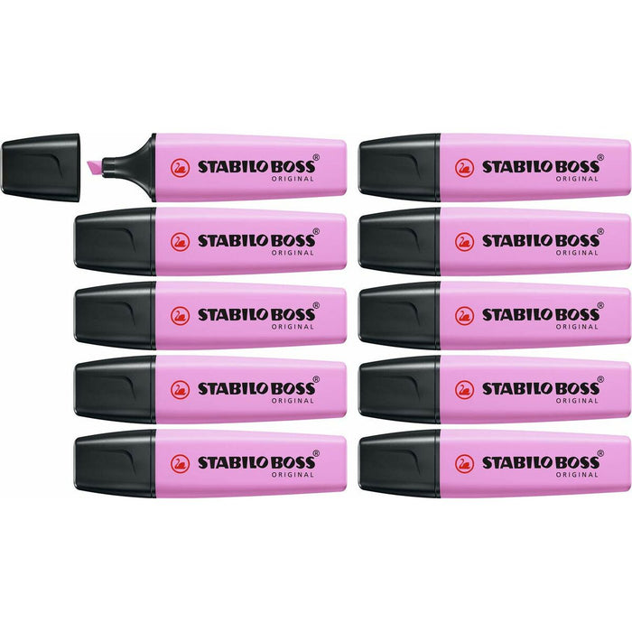 Marker fosforescent Stabilo Boss Fucsia 10 Piese