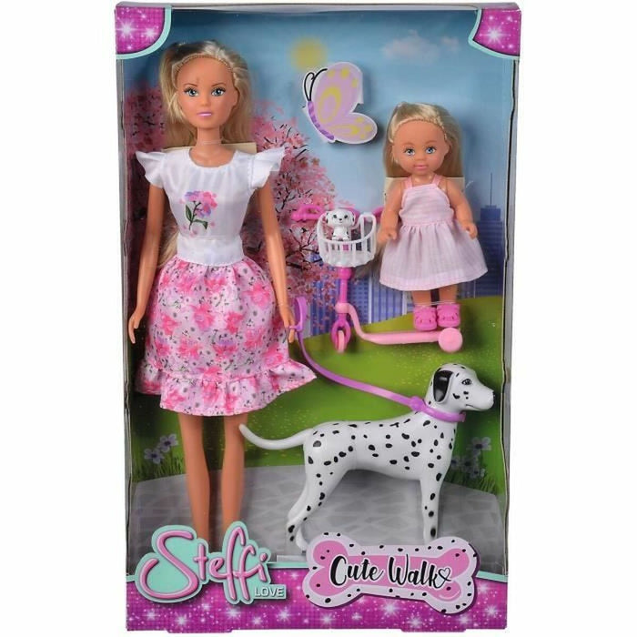 Păpușă Simba Love poupée dalmatien + Evi Love