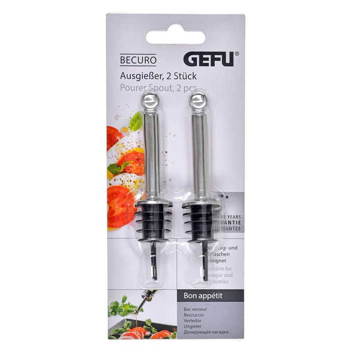 Dozator Gefu G-12480 Negru Argintiu Oțel inoxidabil 2,5 x 10 x 2,5 cm