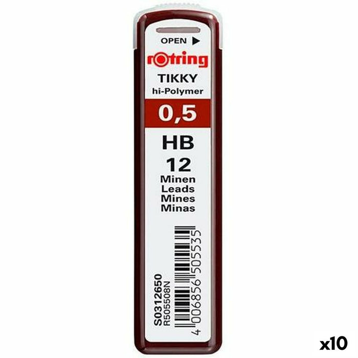 Piese de schimb pentru plumbul creionului Rotring Polymer 0,5 mm (10 Unități)