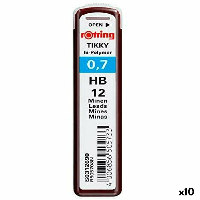 Piese de schimb pentru plumbul creionului Rotring Polymer 0,7 mm (10 Unități)