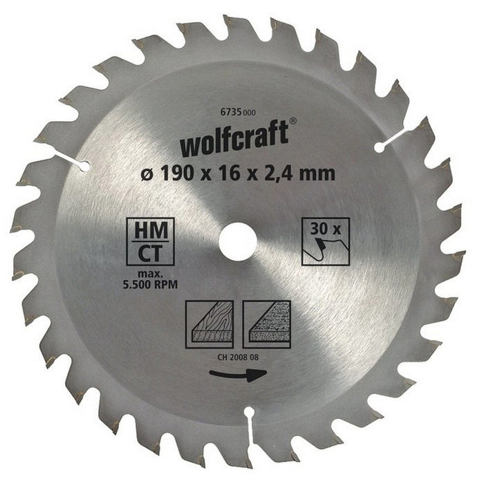 Disc de tăiere Wolfcraft 6733000 160 x 2,4 mm