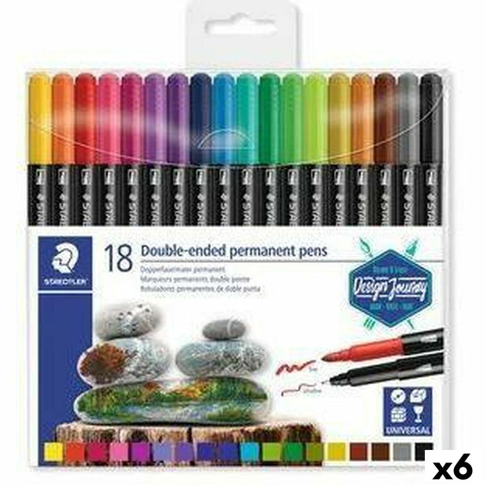 Set de Carioci Staedtler Design Journey Multicolor (6 Unități)